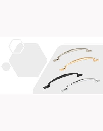 ALEGRA furniture handle in multiple finishes