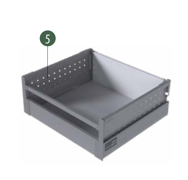 COMFORT BOX PLUS Perforated Side Panels | H=199 mm | 2-Piece Set
