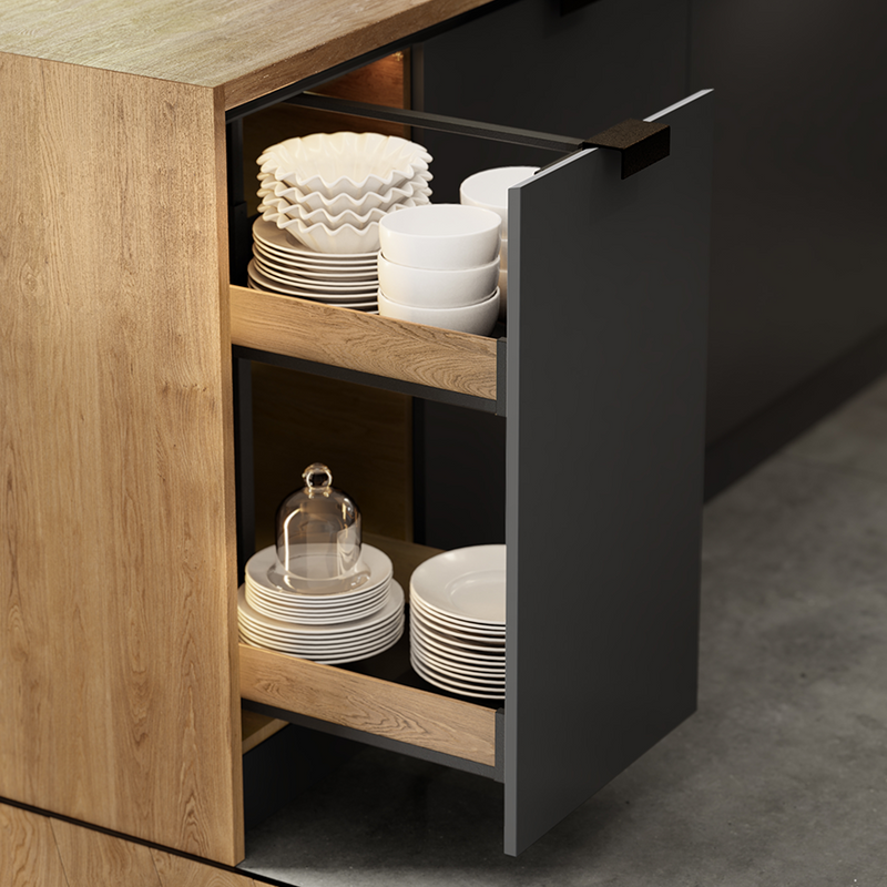 PURO Mini Cargo Basket System | Soft-Close | Matte White