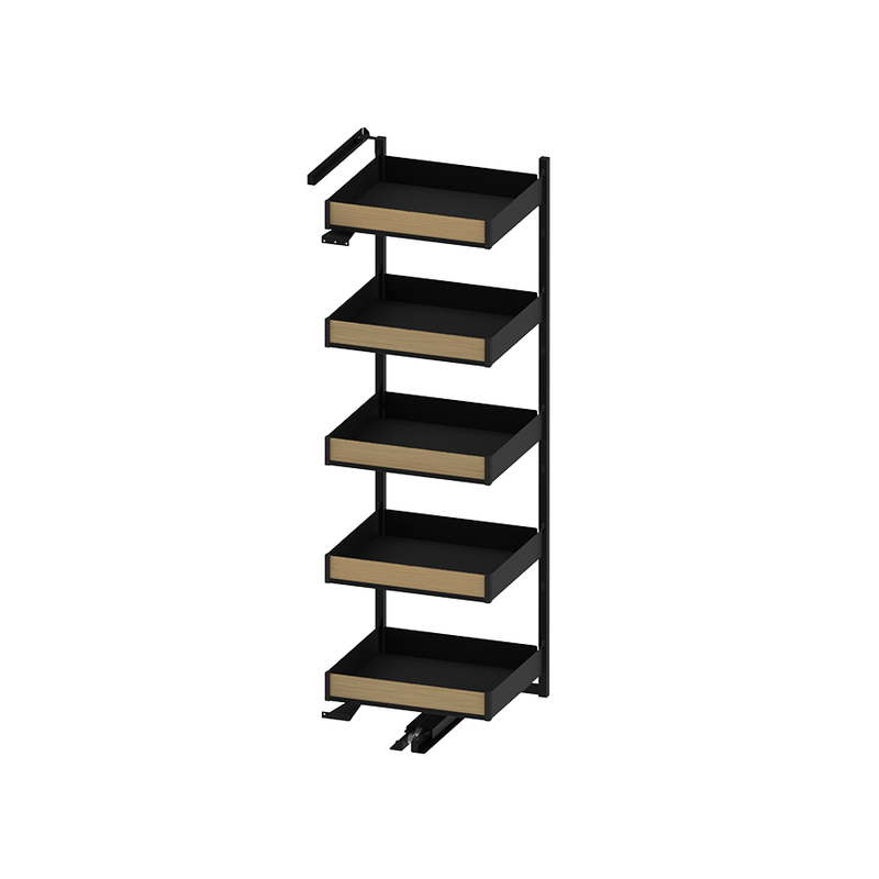 PURO MAXI SPACE 5-Level Pull-Out Pantry | MAXIMA PURO Line | REJS