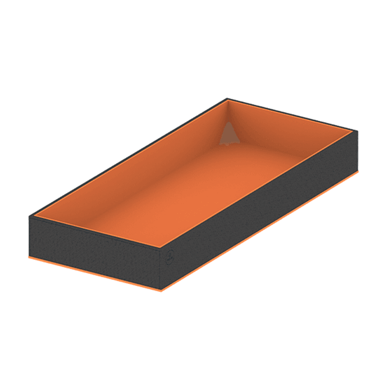 PURO B2 Medium - Accessories wardrobe insert - Black / Orange