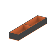 PURO C Small - Accessories wardrobe insert - Black / Orange