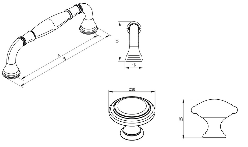 ARTESI Furniture Handle & Knob