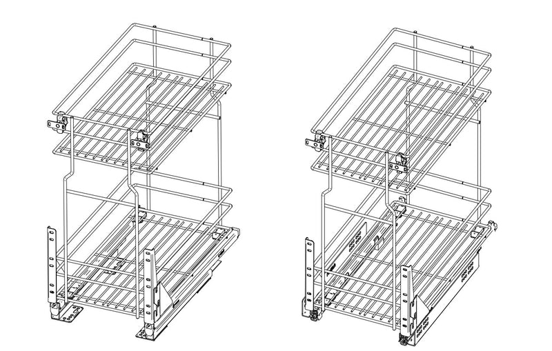 VARIANT Base Basket | 150, 200, 300 & 400 mm | Soft Close | L=450 mm
