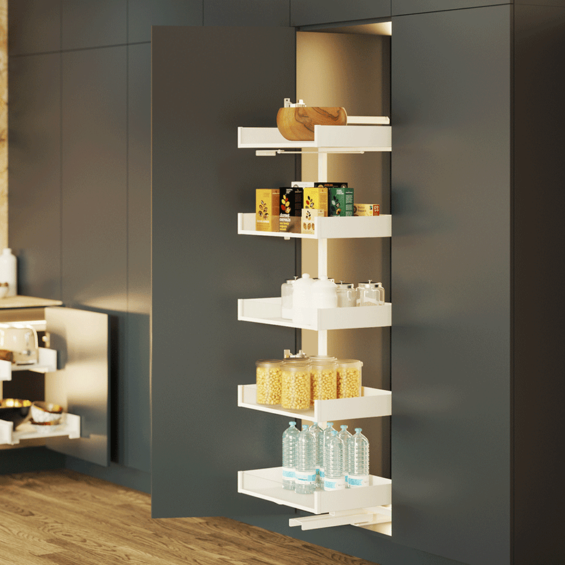 PURO MAXI SPACE 5-Level Pull-Out Pantry | MAXIMA PURO Line | REJS