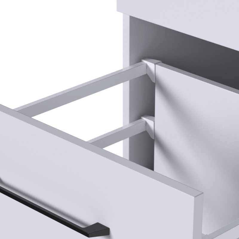 COMFORT BOX PLUS Back Panel Raiser | White & Silver