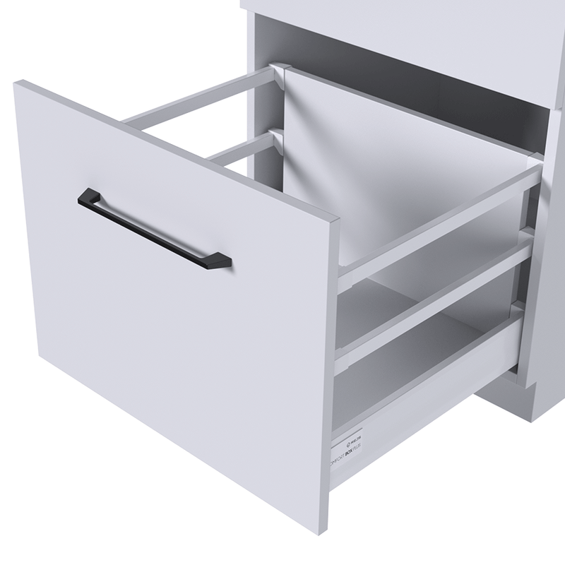COMFORT BOX PLUS Back Panel Raiser | White & Silver