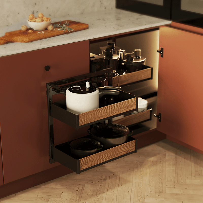 PURO CORNER SPACE Corner Pull-Out System | REJS MAXIMA PURO