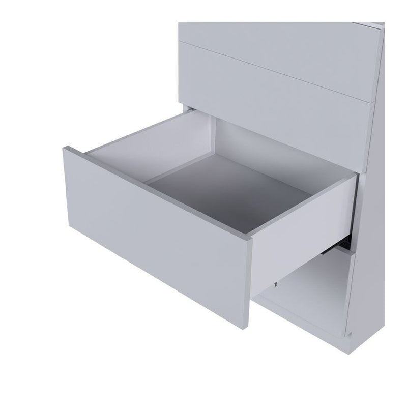 ULTRA BOX PUSH OPEN Drawer System H=199 mm (7.8") – Full Extension | White & Graphite