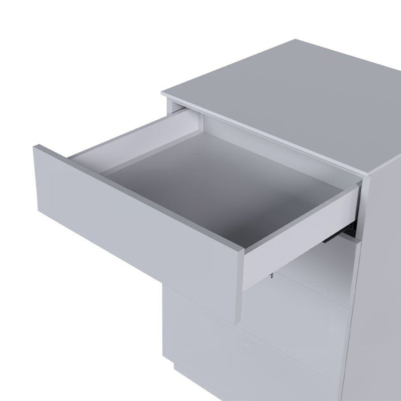 ULTRA BOX PUSH OPEN Drawer System H=86 mm (3.4") – Full Extension | White & Graphite