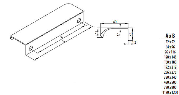 LENTIS Furniture Handle