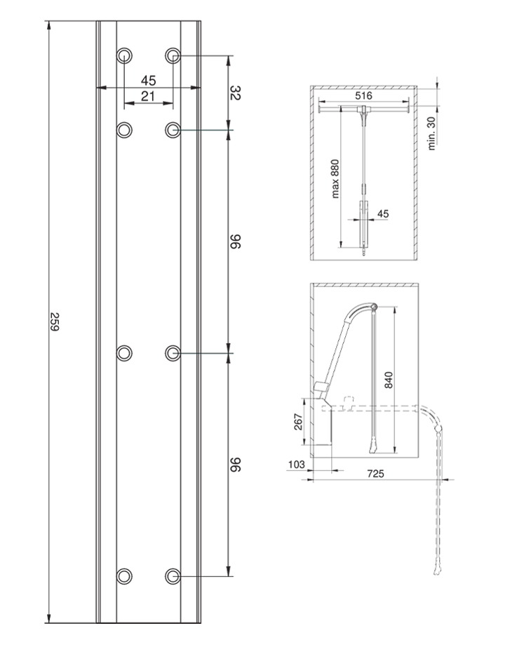 LIFTER Solo Drop-Down Wardrobe Lift
