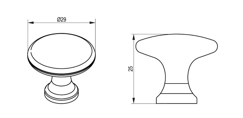 NIRO Furniture Knob