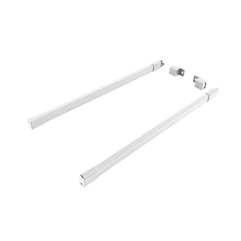 ULTRA BOX Rectangular Railing Set | White & Graphite Drawer Railings