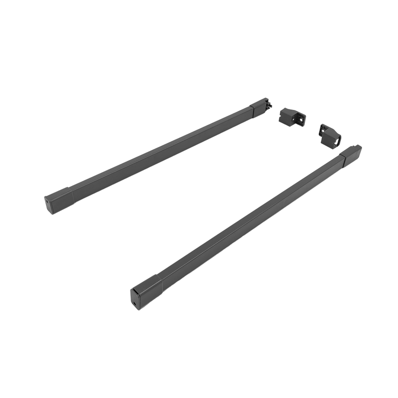 ULTRA BOX Rectangular Railing Set | White & Graphite Drawer Railings