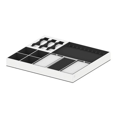 PURO A1 Large - Jewelry wardrobe insert - White / Black