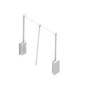 LIFTER Basic drop-down wardrobe lift - White