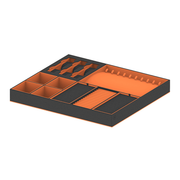 PURO A1 Large - Jewelry wardrobe insert - Black / Orange