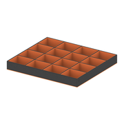 PURO A2 Large - Accessories wardrobe insert - Black / Orange