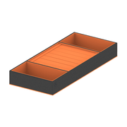 PURO B3 Medium - Jewelry wardrobe insert - Black / Orange