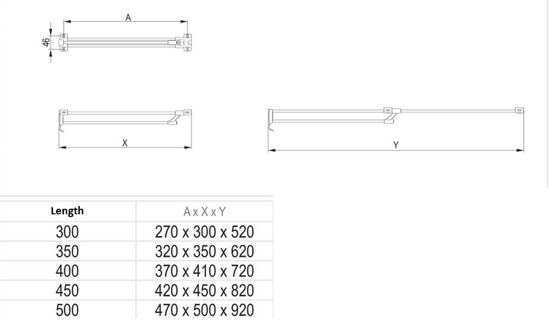 E50 Pull-Out Clothes Hanger with Handle